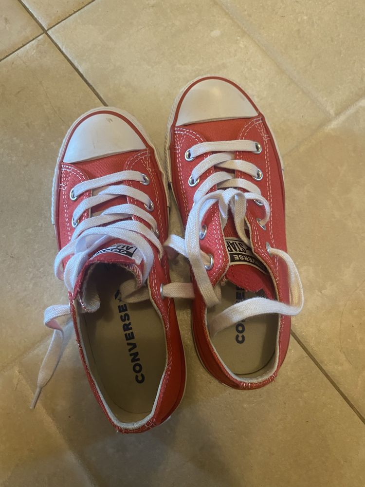 Червени детски кецове converse, 31.5 ном