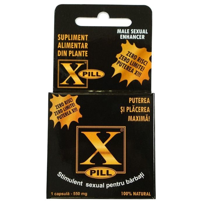 X-PILL cutie cu 4 capsule de potenta