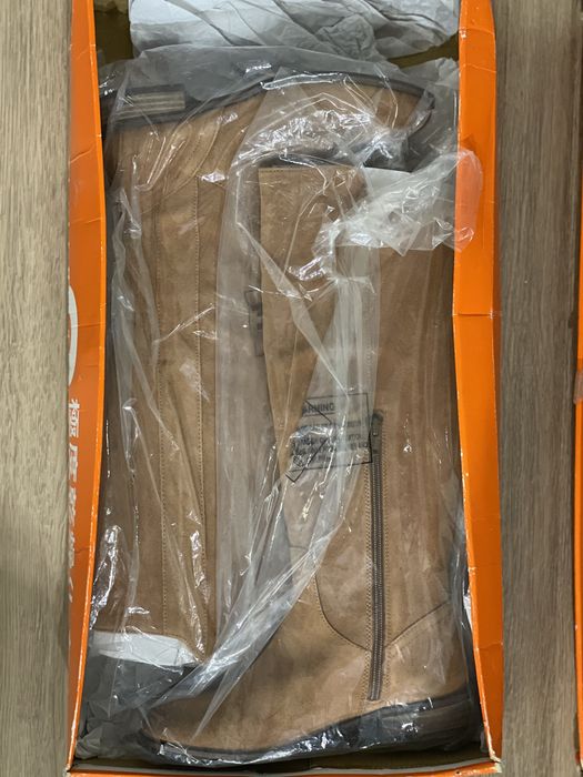 Нови Superdry Женски Дамски Високи Кожени Ботуши 36