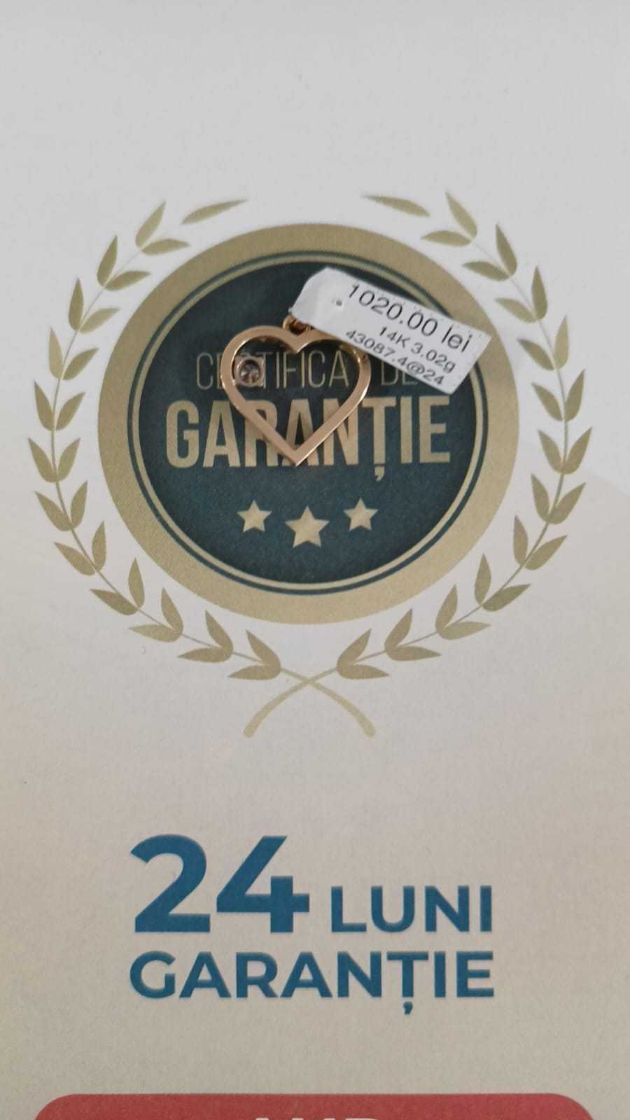 (Ag24) Pandantiv aur 14K 3.02gr B43087.4 Garantie 2 ani!