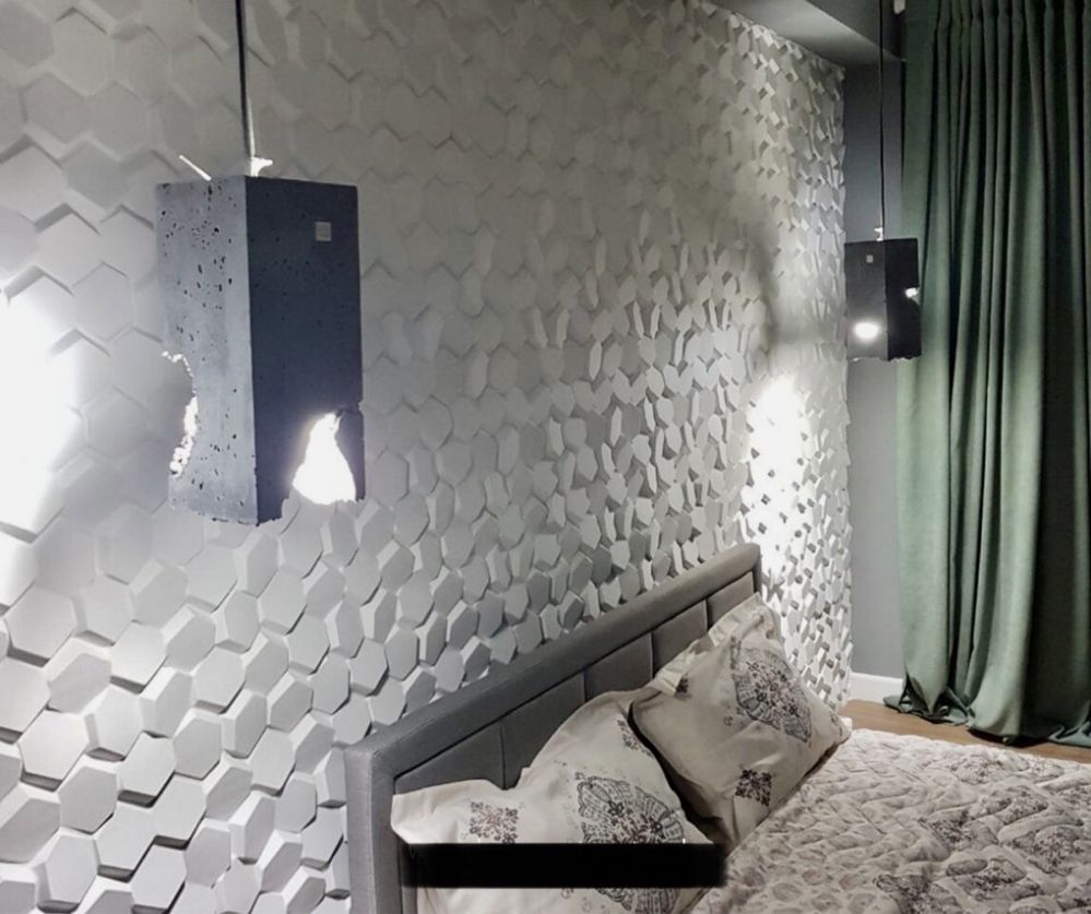 De vânzare matrite 3D 50x50 hexagon valuri