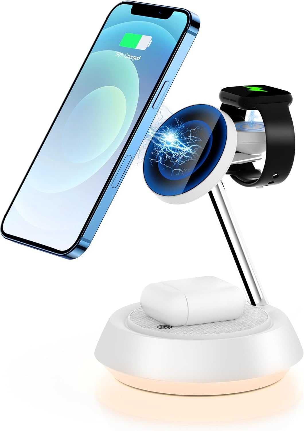 Statie incarcare(dock) WiFI Telefon(fast Charge) + Lumina - Trans GRAT
