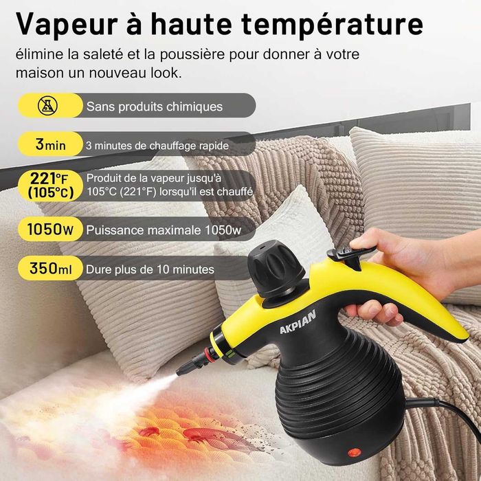 Парочистачка AKPIAN Handheld Steam Cleaner,Гаранция