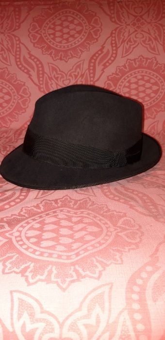 Palarie fetru neagra unisex