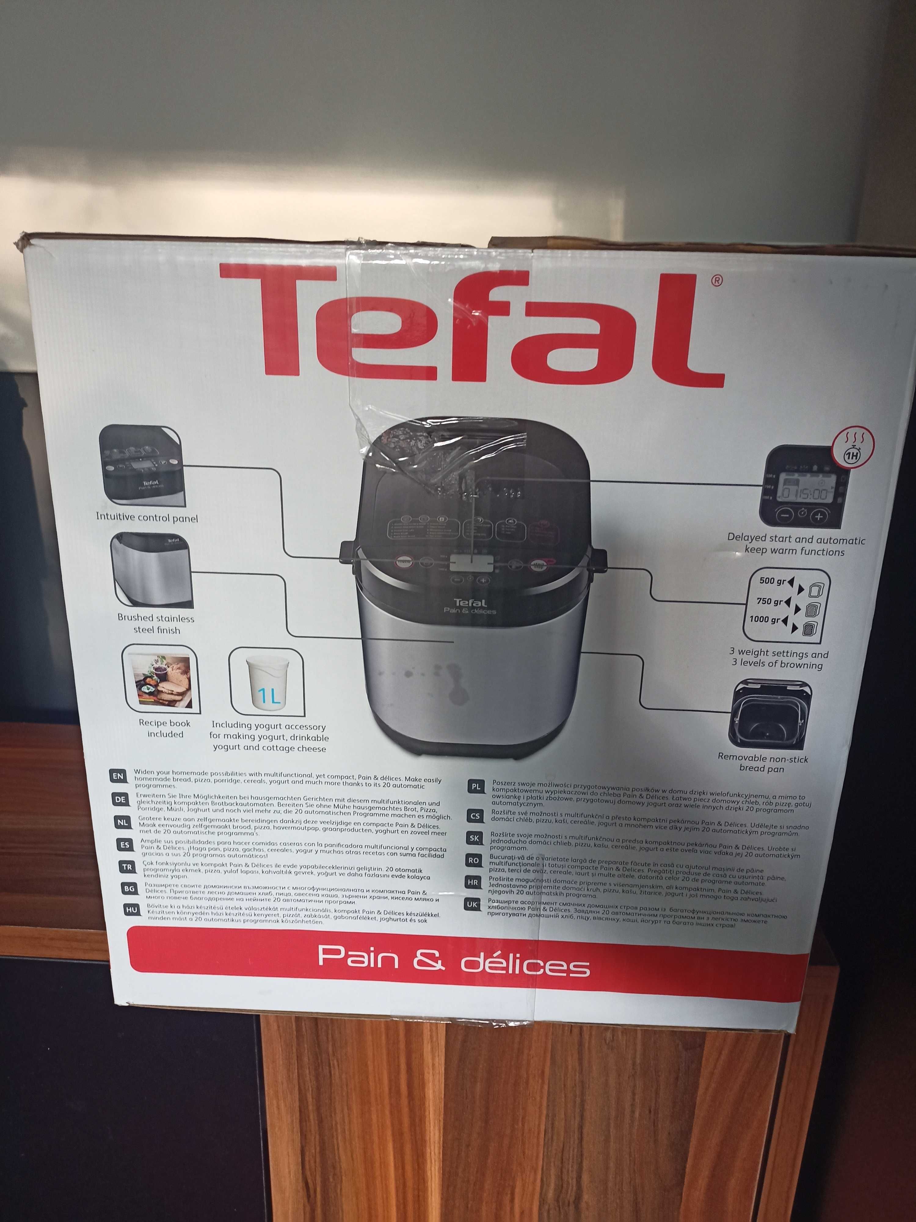 Хлебопекарна Tefal Pain & Délices 1000 гр, 20 програми