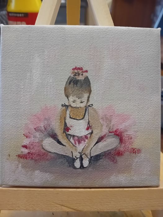 Картины" Балерина" 18х24 акварель, масло, пастель