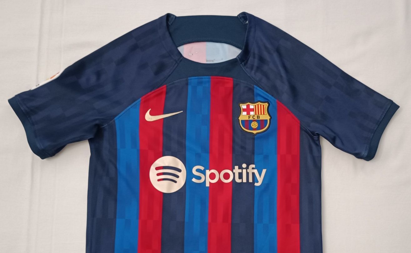 Nike DRI-FIT FC Barcelona #16 Pedri Home Jersey тениска ръст 137-147см