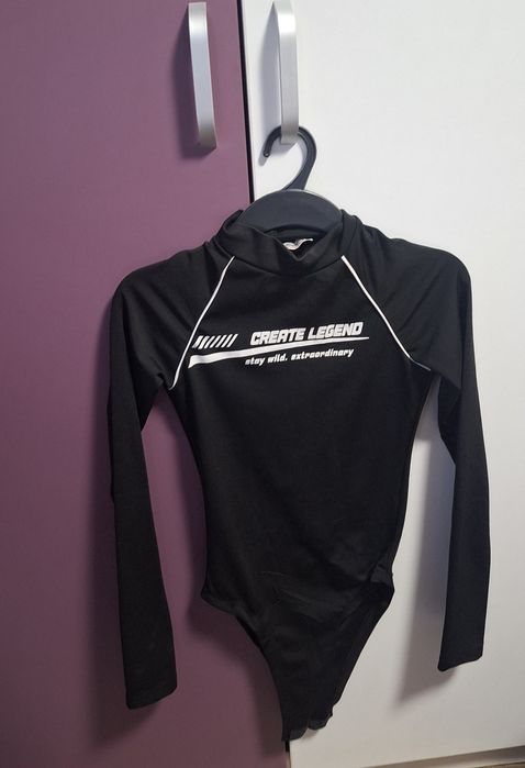 Черно боди с надпис