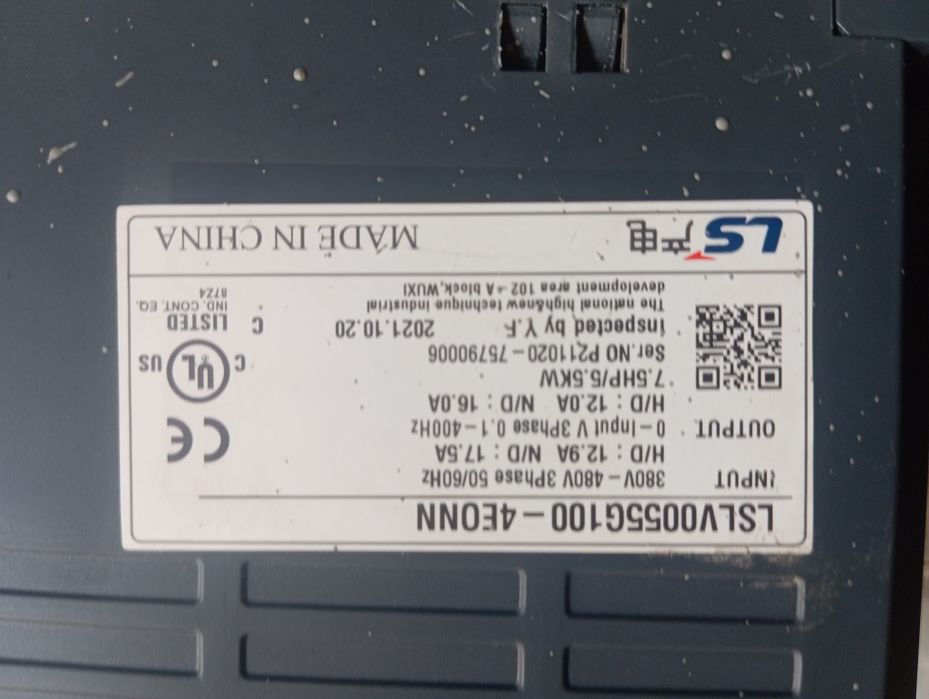 Частотный преобразователь lslv0055g100-4eonn