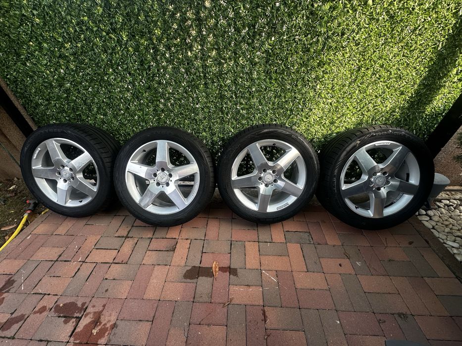 Jante originale 19 AMG Mercedes+cauciucuri 6-7 mm 255 50 r19 2300 lei