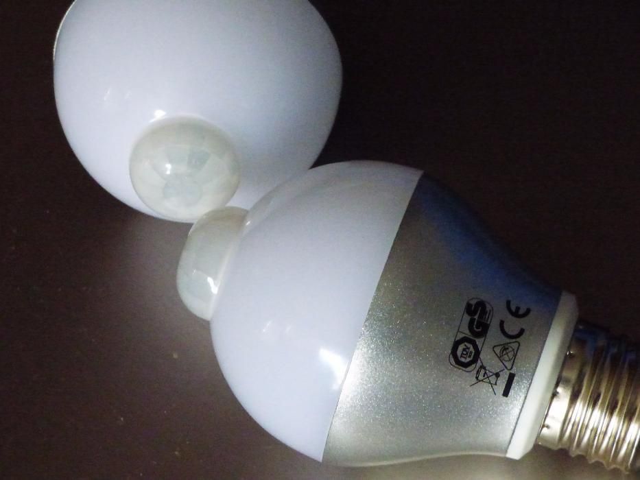 LED 6W PIR лампа с инфрачервен сензор за движение и сензор за светлина
