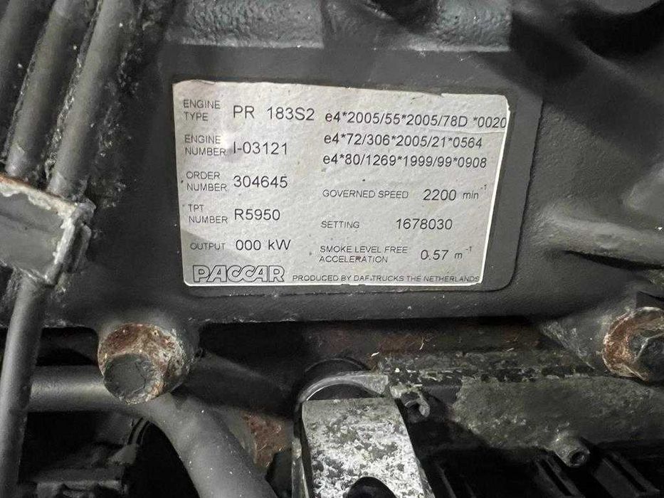 Motor complet PR 183 S2 pentru camion DAF - Piese de motor DAF