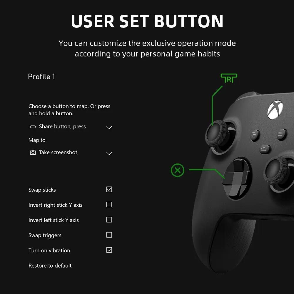 Беспроводной контроллер Microsoft Xbox Gold Shadow Edition