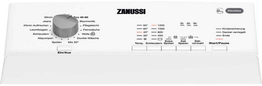 Пералня горно зареждане ZANUSSI ZWY61043KF , 6 кг.