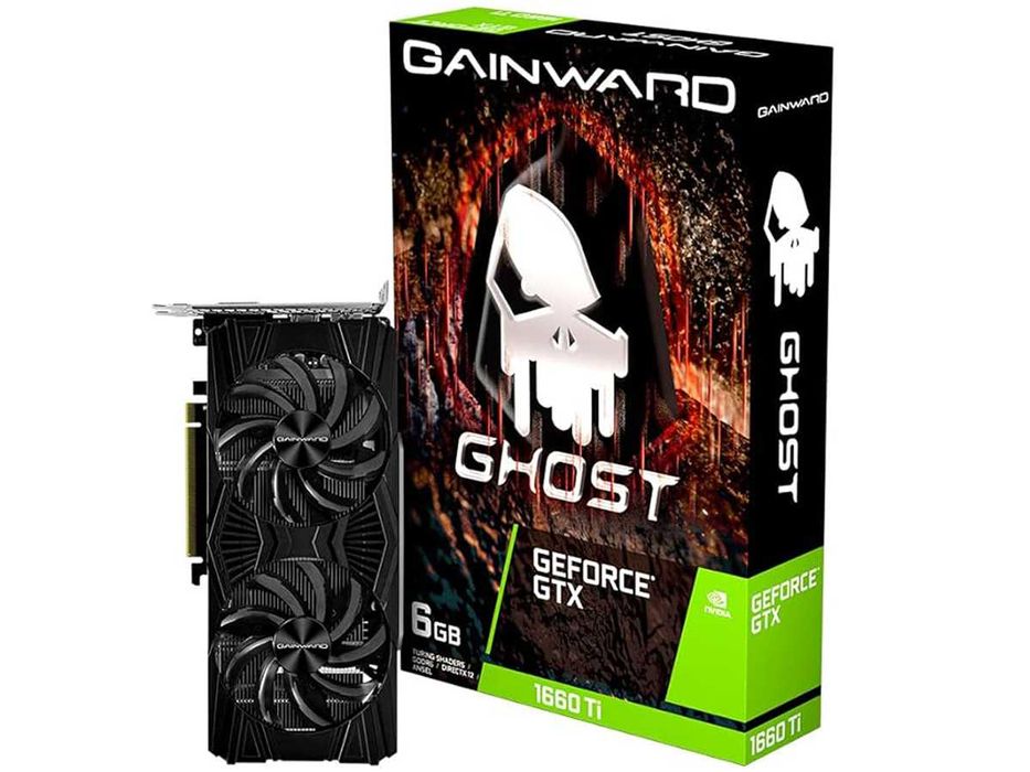 Видеокарта Gainward GeForce GTX 1660 Ti Ghost 6Gb — отличное состояние