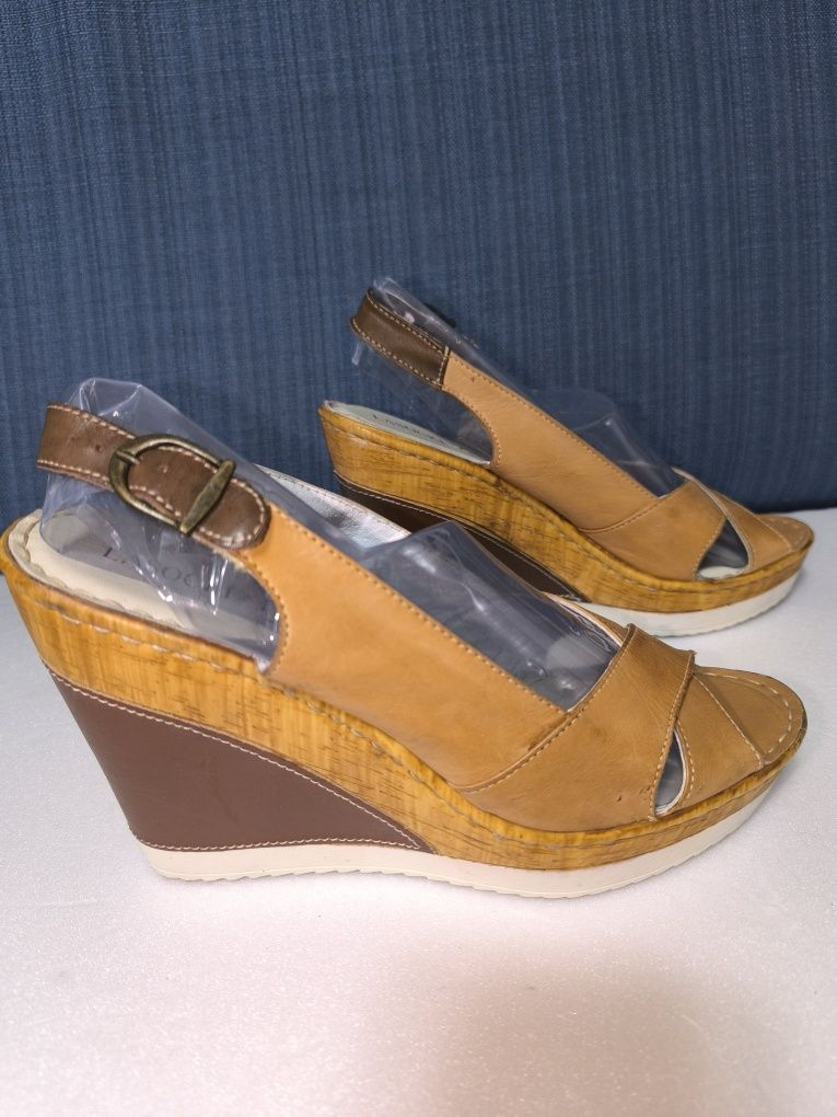 Sandale noi, piele, Lasocki, nr 41
