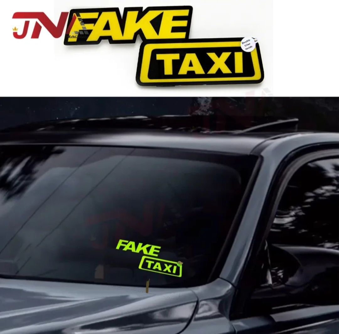 LED стикер  " FAKE TAXI "