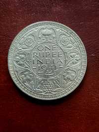 1 Rupie India 1941, Argint.