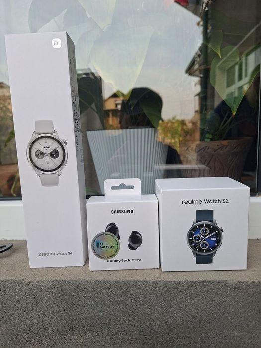 Часы редми watch s2 , xiaomi s4 и наушник самсунг buds core