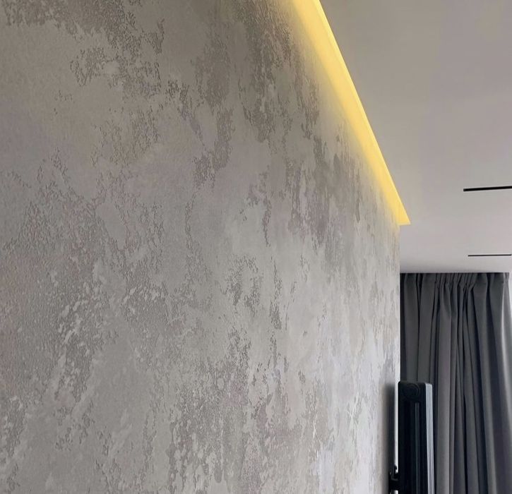 Декоративная штукатурка укладка ламината паркета обои покраска двери