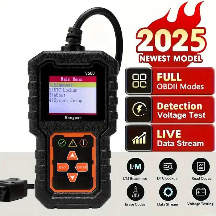 Tester auto diagnoza OBD2 citire stergere coduri V600