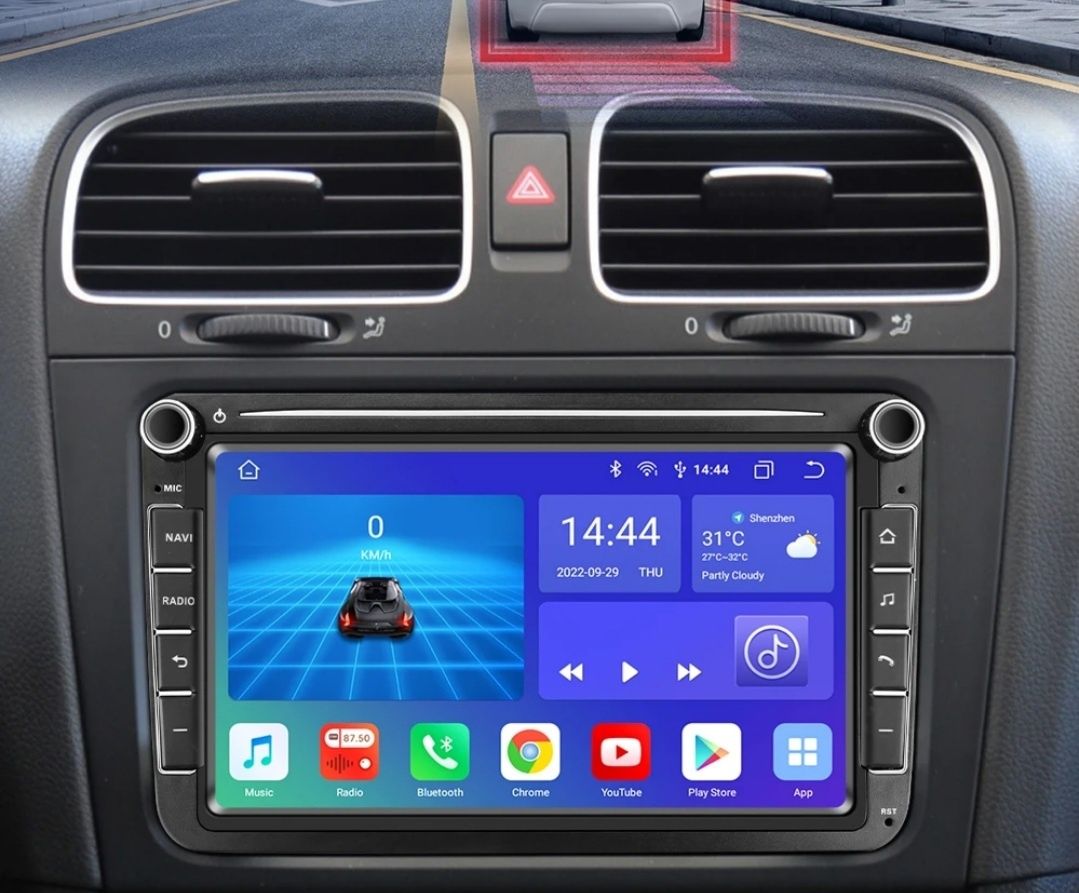 Navigatie Android 12 de  8'' cu Carplay2GB Ram32GB,camera marsarierAHD