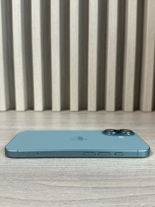iPhone 16,exact ca NOU,128GB,Baterie 100%,Albastru Teal,liber,GARANTIE