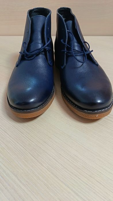 Ghete iarnă cu căptușeală caldă, mărimea 42,5, piele naturală