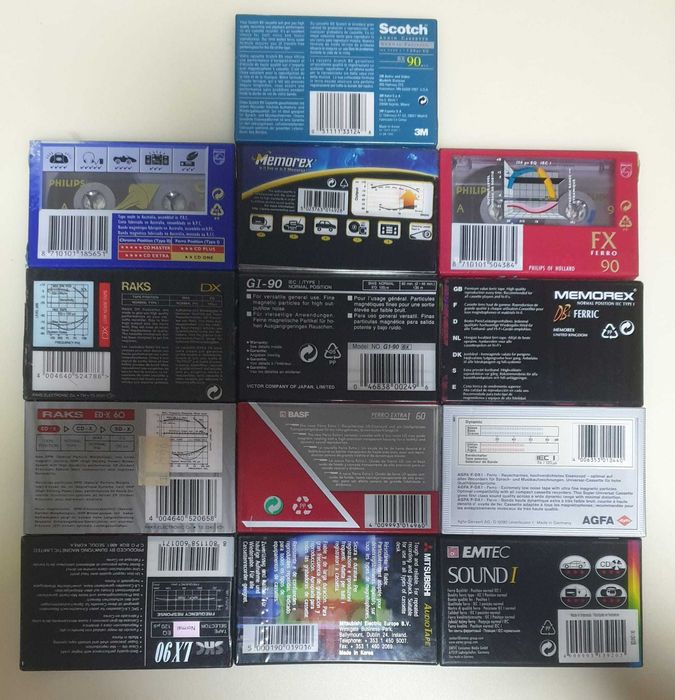 Vand casete noi sigilate vintage, pret pe bucata Agfa, TDK, Sony, Basf