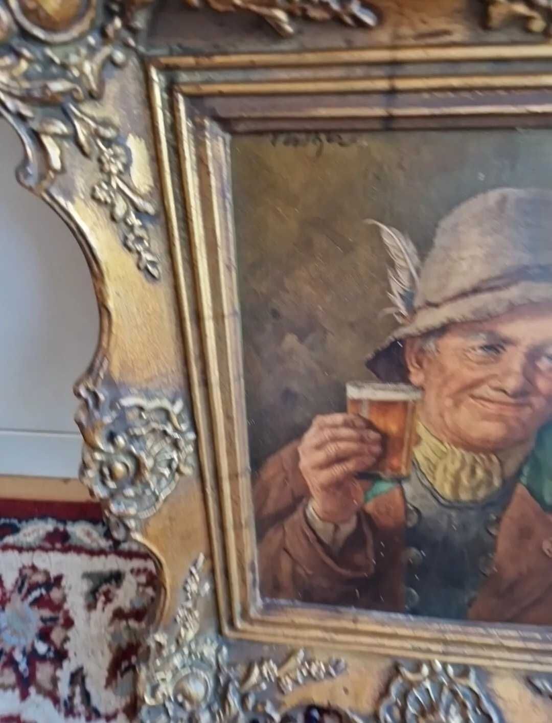 Стара картина в дървена рамка