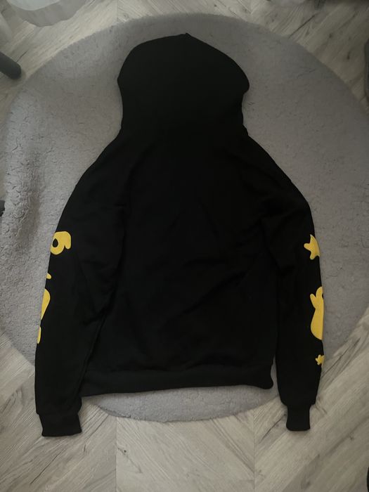 Spider hoodie black yellow
