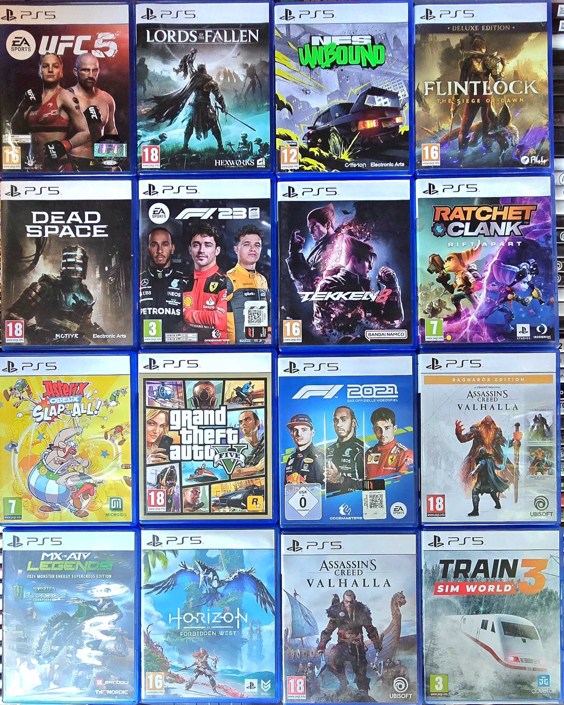 PS5 игри GTAV Tekken UFC F1 за PlayStation