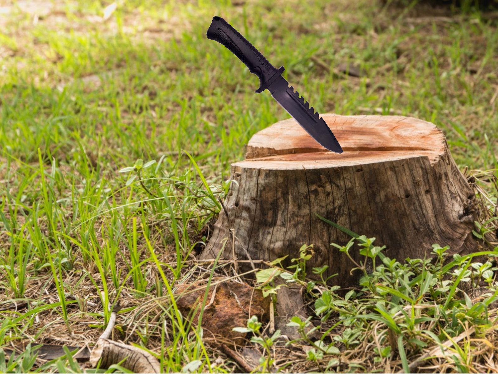 Cutit vanatoare IdeallStore®, Hunting Etiquette, 29 cm, negru