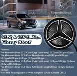 Emblema Mercedes Luminata LED GLC GLE GLS X253 W166 C292 X166 Negru