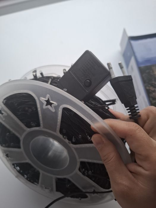 Instalatie Craciun 100 m alb sau multicolor