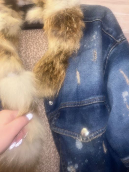 Дамско дънково яке