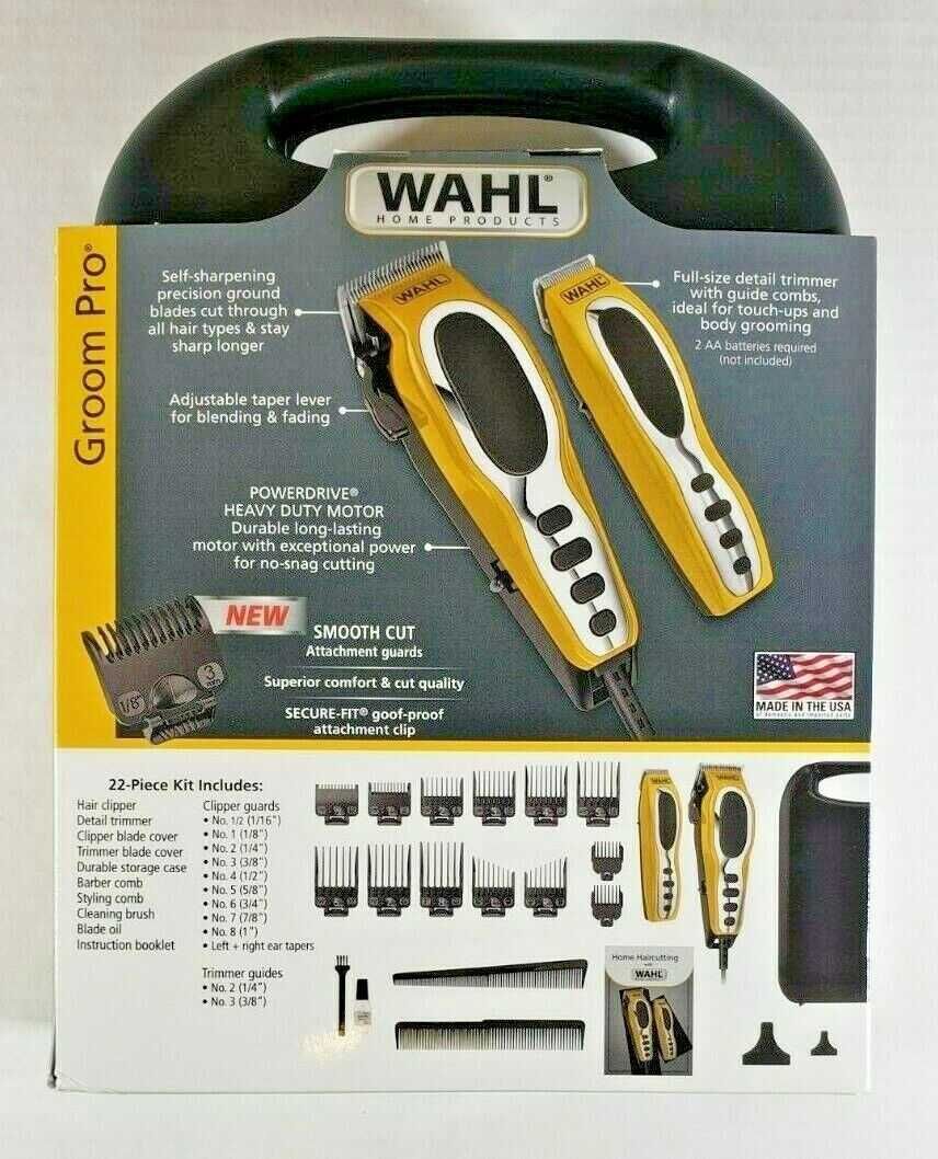 Набор для стрижки WAHL Groom Pro из 22 предметов.2 в 1.