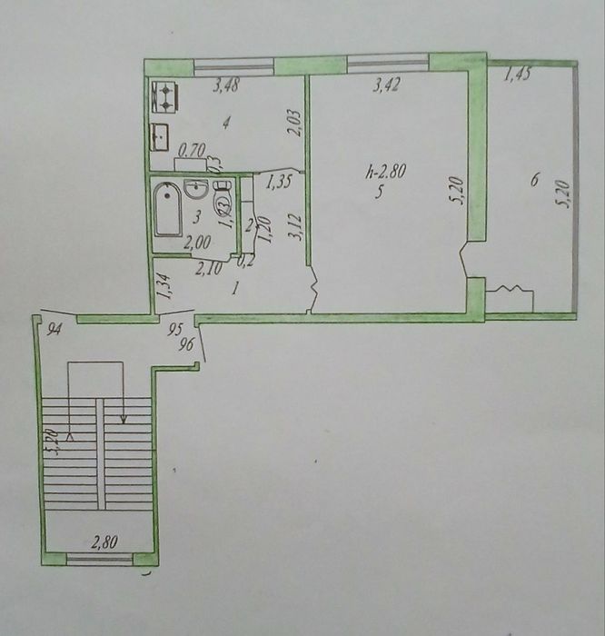 Продается одкомнатная квартира 
Этаж: 2
Район: 5/2
Цена: 19500$
Тел:+