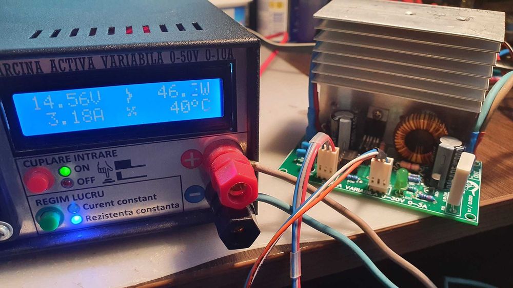 Vand cablaj PCB modul buck converter 30V 3A cu CI LM2576T-Adj