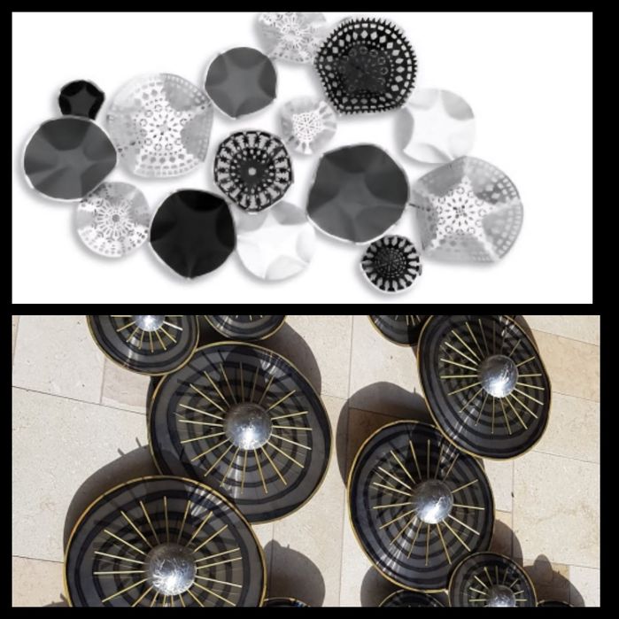 Decorațiuni de perete 3D metalice (Metallart)