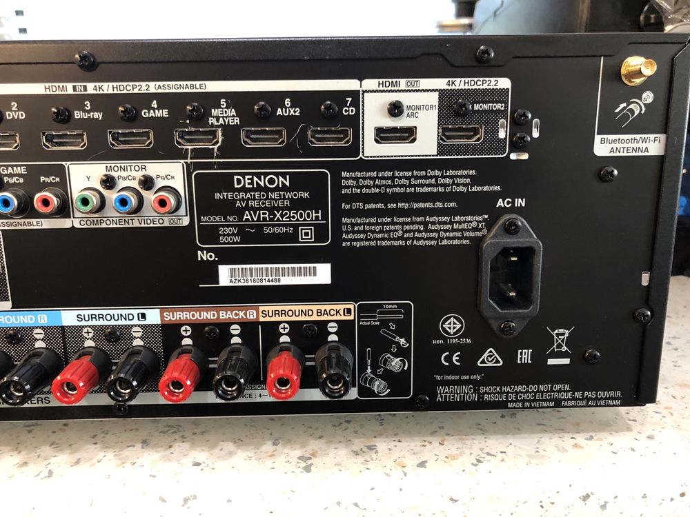 Denon AVR-X2500H Bluetooth