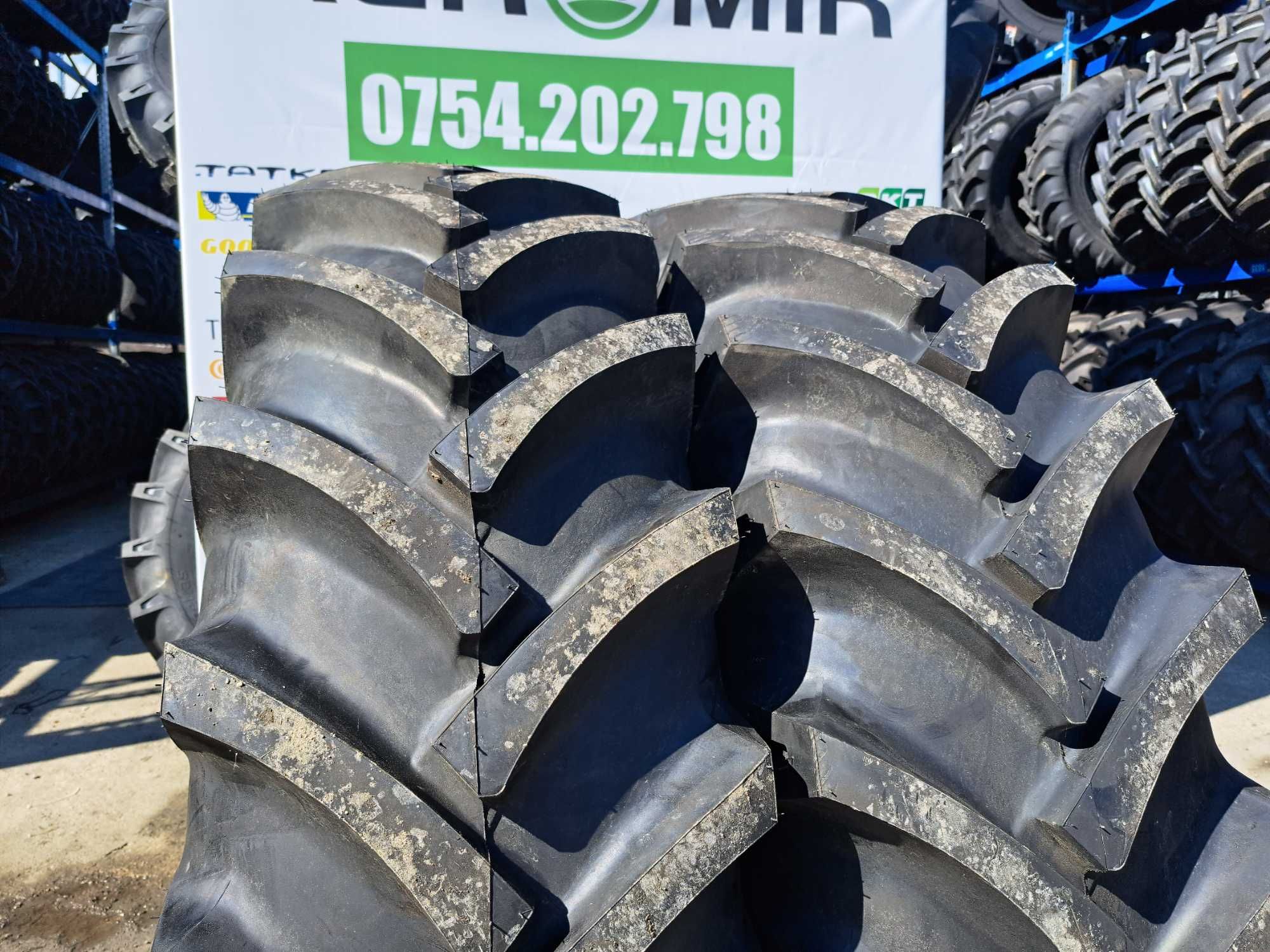 Cauciucuri noi 18.4-38 cu 10 pliuri pentru tractor spate marca OZKA