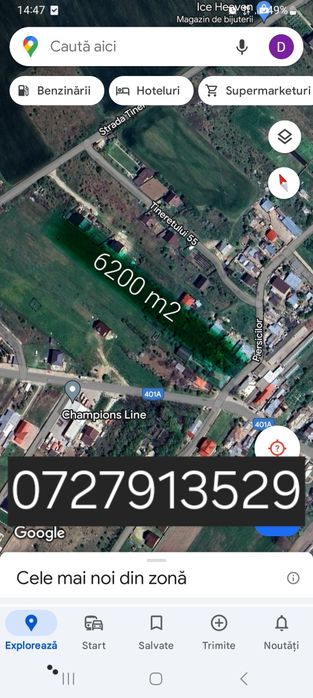 Teren 6200mp+casa batraneasca toate utilitatile 108000euro