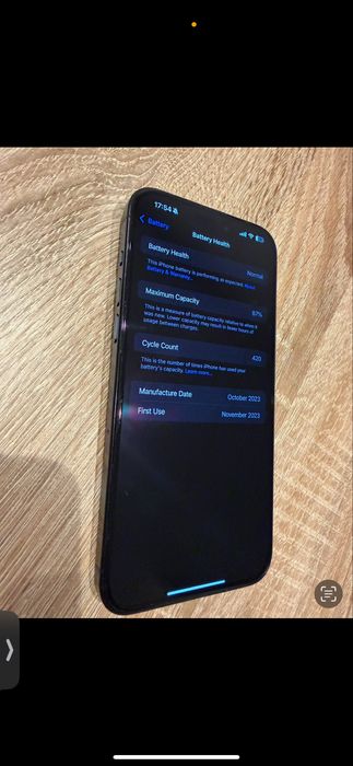 Telefon mobil Apple iPhone 15 Pro Max, 256GB, 5G, Blue Titanium