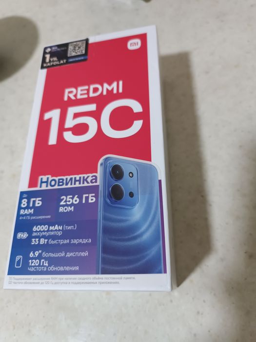 Redmi 15c 8/256 янги