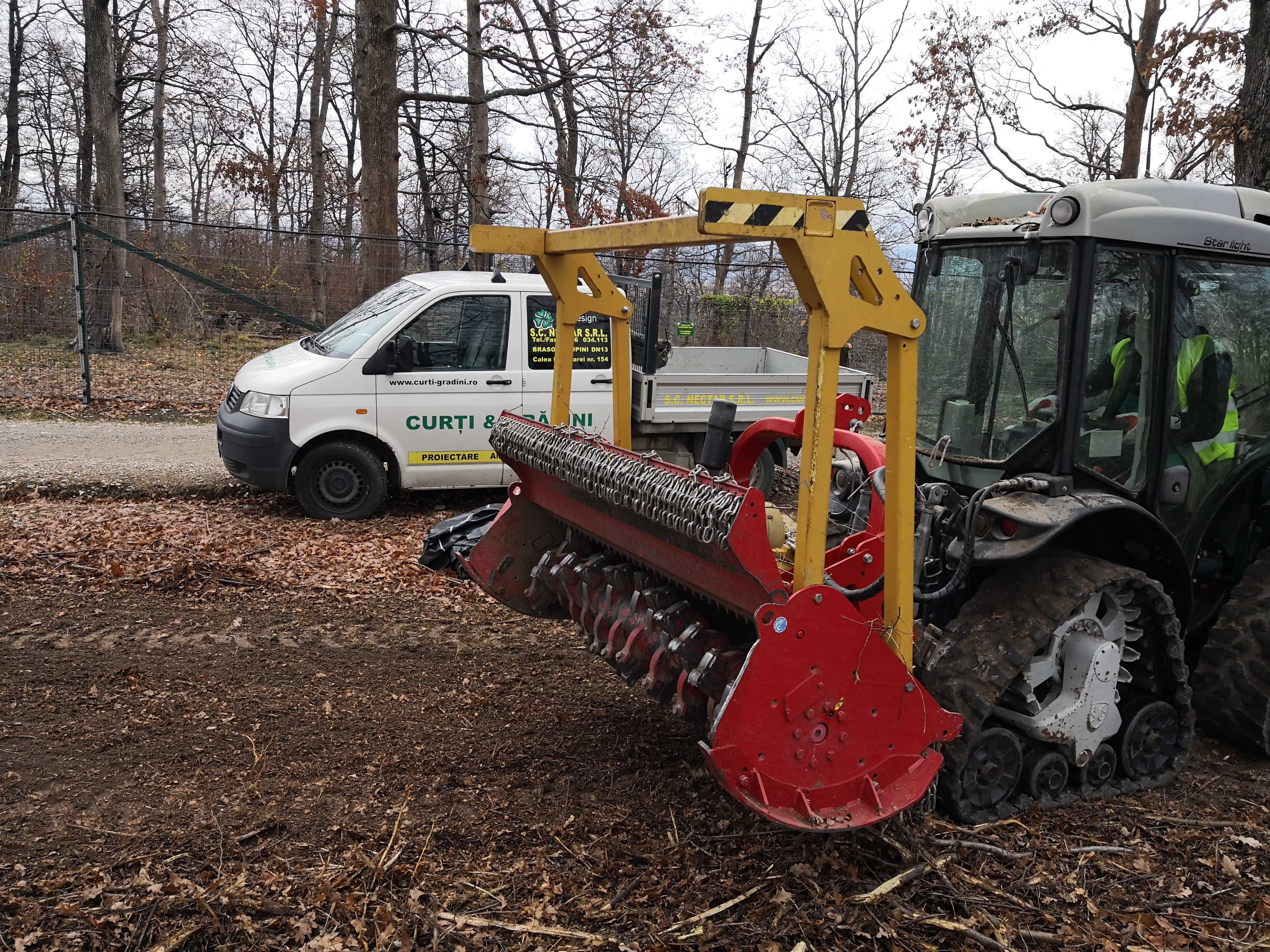 Tractor senilat Carraro Mach4 si Seppi Midiforst 175 ptr. defrisari