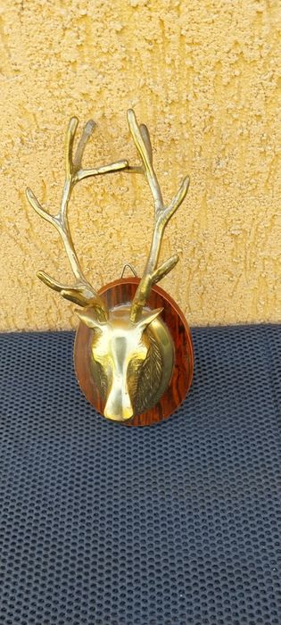 Cap de cerb, bronz ,miniatural