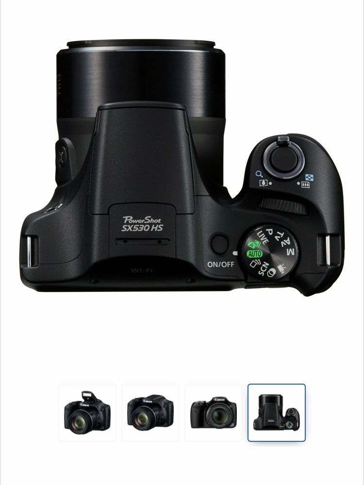 Aparat foto digital CANON PowerShot SX530, 16 MP, Full HD, Wi-Fi, negr
