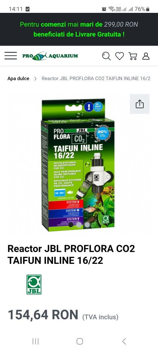 Reactor co2 in line