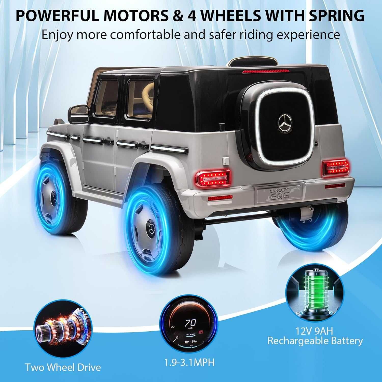 Акумулаторен джип Mercedes EQG Electric G-Class 12V